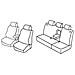 Set Coprisedili Superior - Nero/grigio - Compatibile Per Volkswagen Golf Iv Variant (04/99>05/06) Dal 2000 - Foto miniatura 1