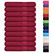 Asciugamani Per Sauna 10 Pz Bordeaux 80x200 Cm 100% Cotone - Foto miniatura 2