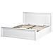Letto Contenitore Legno Di Pino Lambres 160 X 200 Cm Bianco - Foto miniatura 3
