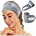 Nuovo Cerchietto Per Trucco Double-face - Comfort Ottimale Grey - Foto miniatura 1