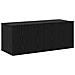 Set di mobili TV a parete in rovere nero  8 pezzi in legno truciolare, Supporto TV in rovere nero  80x30x30 cm in legno truciolare, Mobile TV a parete  - 2 pezzi in rovere nero, 30.5x30x90 cm in legno truciolare, Mobili TV  2 pezzi in rovere nero 100x30x3 - Foto miniatura 6