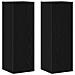 Set di mobili TV a parete in rovere nero  8 pezzi in legno truciolare, Supporto TV in rovere nero  80x30x30 cm in legno truciolare, Mobile TV a parete  - 2 pezzi in rovere nero, 30.5x30x90 cm in legno truciolare, Mobili TV  2 pezzi in rovere nero 100x30x3 - Foto miniatura 8
