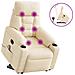 Poltrona Alzapersona Reclinante Massaggiante Beige Microfibra - Foto miniatura 1