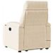 Poltrona Alzapersona Reclinante Massaggiante Beige Microfibra - Foto miniatura 5