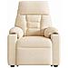 Poltrona Alzapersona Reclinante Massaggiante Beige Microfibra - Foto miniatura 6
