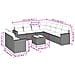 Set Divano da Giardino 10 pz con Cuscini Beige in Polyrattan - Foto miniatura 3