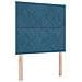 Letto a Rete con Materasso e Panchina Blu Scuro 90x200 cm Velluto - Foto miniatura 7