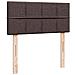 Pouf Letto con Materasso Marrone Scuro 90x200 cm in Tessuto - Foto miniatura 9