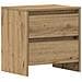 Comodino 2 pcs Rovere Artigianale 45x34x44,5 cm Legno Ingegnerizzato - Foto miniatura 6