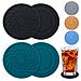 Nuovo Sottobicchiere Rotondo In Silicone A Spirale Da 10 Cm - Protezione Termica E Antiscivolo Darkgrey - Foto miniatura 2