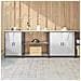 Set di Stoccaggio per Cucina 3 pcs Argento 240 x 50 x 92 cm - Foto miniatura 2