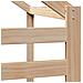 Letto a Soppalco con Tetto 75x190 cm in Legno Massello di Pino - Foto miniatura 9