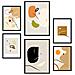 Set Di 6 Stampe Collezione Di Poster Minimalisti Con Estetica Collage Per La Decorazione D'interni A3 & A4 Cornice Nera - Foto miniatura 1