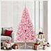 Albero di Natale artificiale con luci integrate Rosa 210 cm PVC - Foto miniatura 2