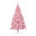 Albero di Natale artificiale con luci integrate Rosa 210 cm PVC - Foto miniatura 3