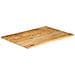 Piano Tavolo Bordi Vivi 100x80x3,8cm in Legno Massello di Mango - Foto miniatura 2