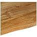 Piano Tavolo Bordi Vivi 100x80x3,8cm in Legno Massello di Mango - Foto miniatura 7