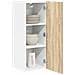 Armadio pensile Riga Quercia Sonoma e Bianca 30 x 31 x 80 cm - Foto miniatura 3