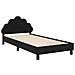 Struttura letto bambini con testata Nero 90 x 190 cm Velluto - Foto miniatura 4