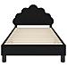 Struttura letto bambini con testata Nero 90 x 190 cm Velluto - Foto miniatura 5