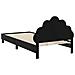 Struttura letto bambini con testata Nero 90 x 190 cm Velluto - Foto miniatura 7