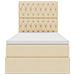 Letto con contenitore e LED Crema 90 x 190 cm Poliestere - Foto miniatura 8