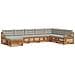 Set divani con cuscino 8 pcs Grigio Naturale e Chiaro - Foto miniatura 1