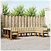 Set di divani da esterno con cuscino 10 pcs Naturale e Beige - Foto miniatura 2