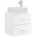 Mobile Lavabo da Parete Bianco 53 x 34,5 x 63 cm - Foto miniatura 1