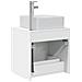 Mobile Lavabo da Parete Bianco 53 x 34,5 x 63 cm - Foto miniatura 4