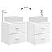 Mobile Lavabo da Parete Bianco 53 x 34,5 x 63 cm - Foto miniatura 7