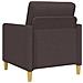 Set di Divani con Storage 2 pcs Marrone Scuro Poliestere - Foto miniatura 5