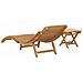 Lettino da sole 2 pcs Marrone 198 x 55 x 58,5 cm - Foto miniatura 8