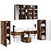 Set di mobili per il bagno 6 pcs Legno antico - Foto miniatura 3