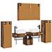Set di mobili per il bagno 6 pcs Legno antico - Foto miniatura 9