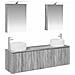 Set di Armadi da Bagno 5 pcs Sonoma grigio Legno ingegnerizzato - Foto miniatura 1