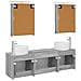 Set di Armadi da Bagno 5 pcs Sonoma grigio Legno ingegnerizzato - Foto miniatura 8