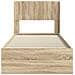 Struttura del letto con stoccaggio e testata Rovere Sonoma - Foto miniatura 5