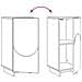 Credenza Bianco Lucido 33,5 x 34,5 x 75 cm Legno ingegnerizzato - Foto miniatura 9