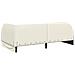 Struttura Letto Angolare con Materasso 2 pz Crema Velluto - Foto miniatura 6