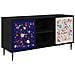 Mobile TV MAINZ 102 x 33 x 51 cm Rovere Nero - Foto miniatura 1