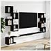Mensola per TV da muro Rovere Nero 200 x 15 x 94 cm - Foto miniatura 2
