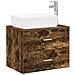 Set di mobili per il bagno Rovere Fumo Legno ingegnerizzato - Foto miniatura 1