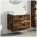 Set di mobili per il bagno Rovere Fumo Legno ingegnerizzato - Foto miniatura 10