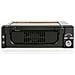 " Cassetto rack portatile per disco rigido SATA da 5,25"", robusto, in alluminio e di colore nero" - Foto miniatura 4