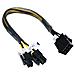 PSU extension cable splits 4+4, Maschio / femmina, 0,3m - Foto miniatura 1