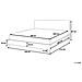 Letto Sfoderabile Nero Con Illuminazione Led 180 X 200 Cm Fitou - Foto miniatura 3