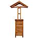 Tavolo Bar Esterno con Tetto 113x106x217cm Massello di Acacia - Foto miniatura 2