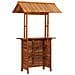 Tavolo Bar Esterno con Tetto 113x106x217cm Massello di Acacia - Foto miniatura 3