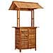 Tavolo Bar Esterno con Tetto 113x106x217cm Massello di Acacia - Foto miniatura 1